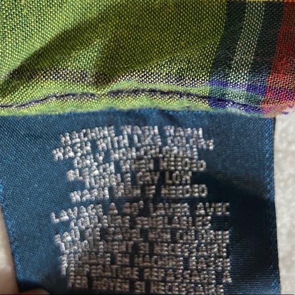 RALPH LAUREN button down Madras plaid size 4 🍰 - Picture 5 of 6